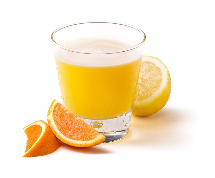 Trinkglas, Orange, Zitrone